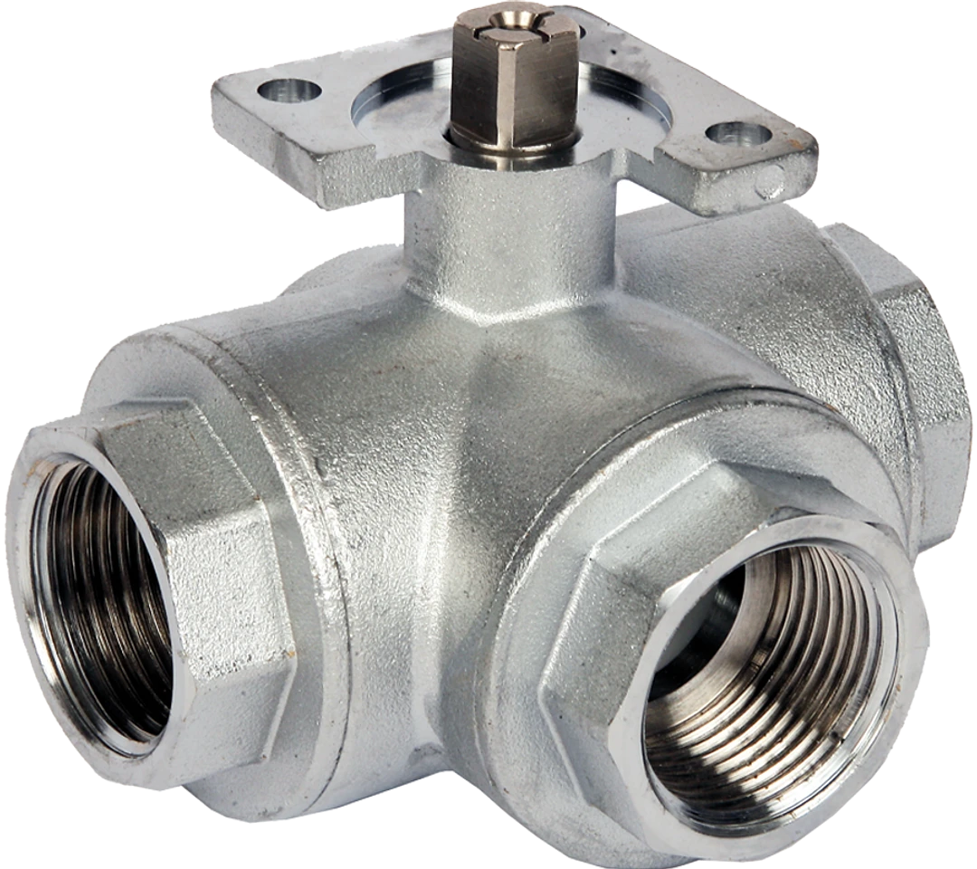 Albion ART 87T PN30 Brass - 3 Way Ball Valve (T Port)
