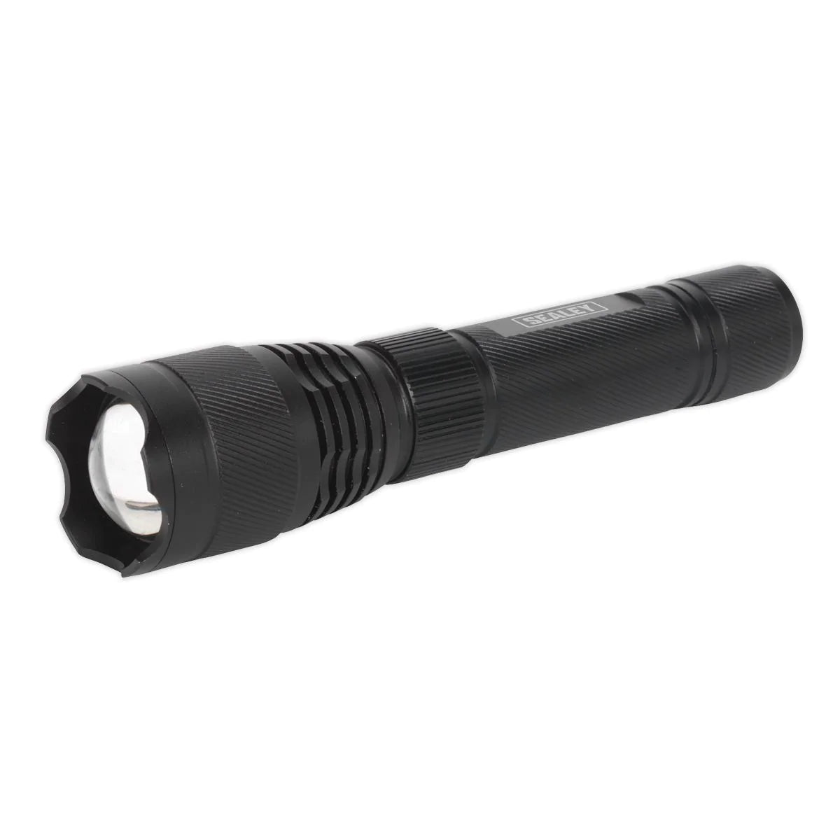 铝制手电筒 10W CREE* XPL LED 可调节焦距 可充电 带 USB 端口