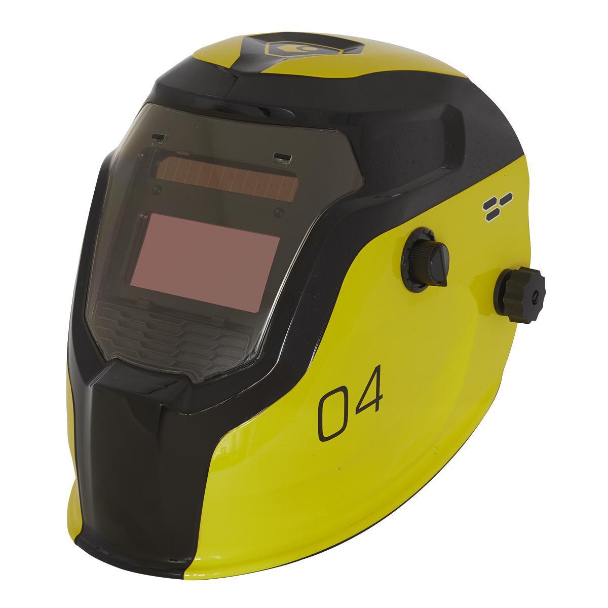 自动变光焊接头盔 - 色号 9-13 - 黄色