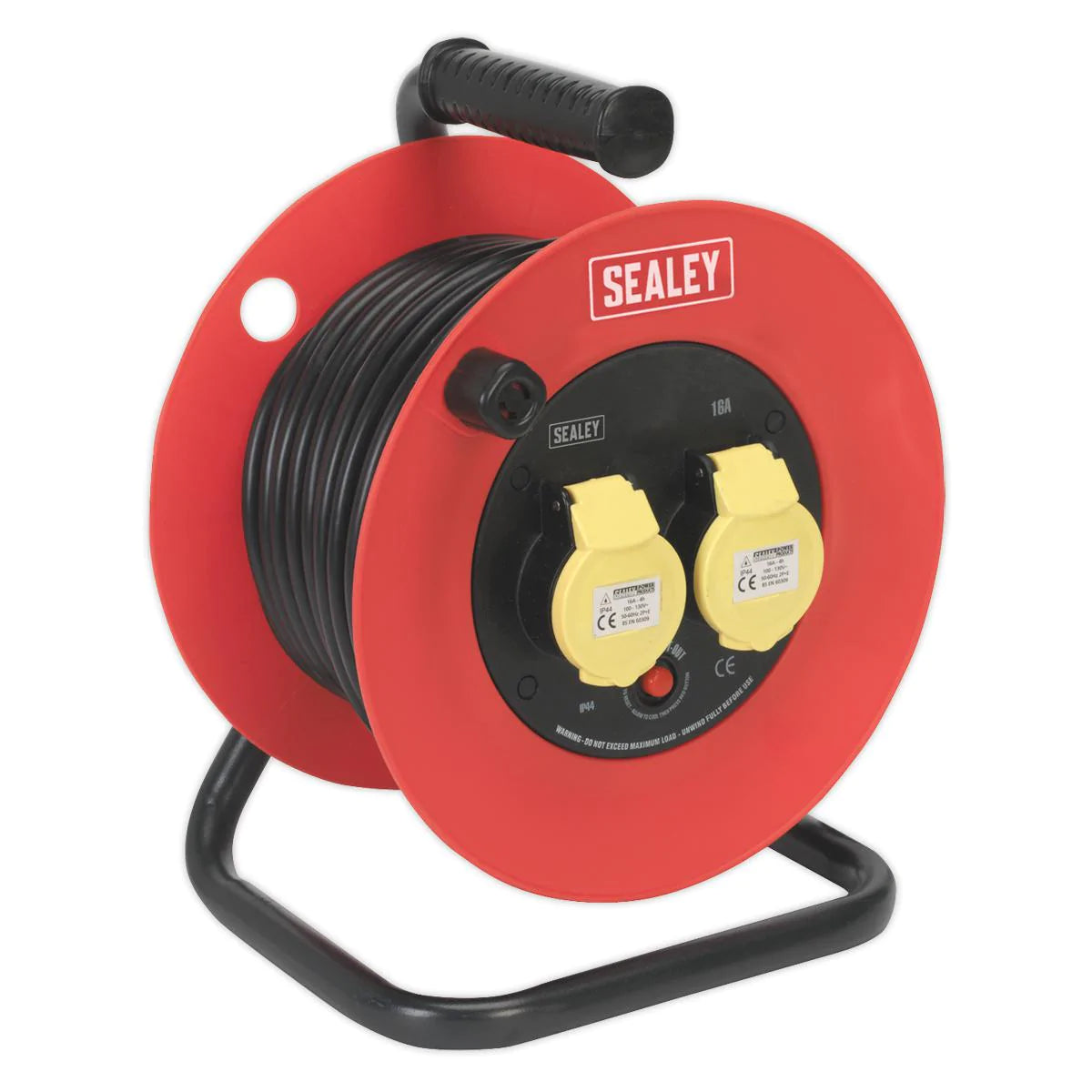 Cable Reel 25m 2 x 110V 1.5mm_ Heavy-Duty Thermal Trip