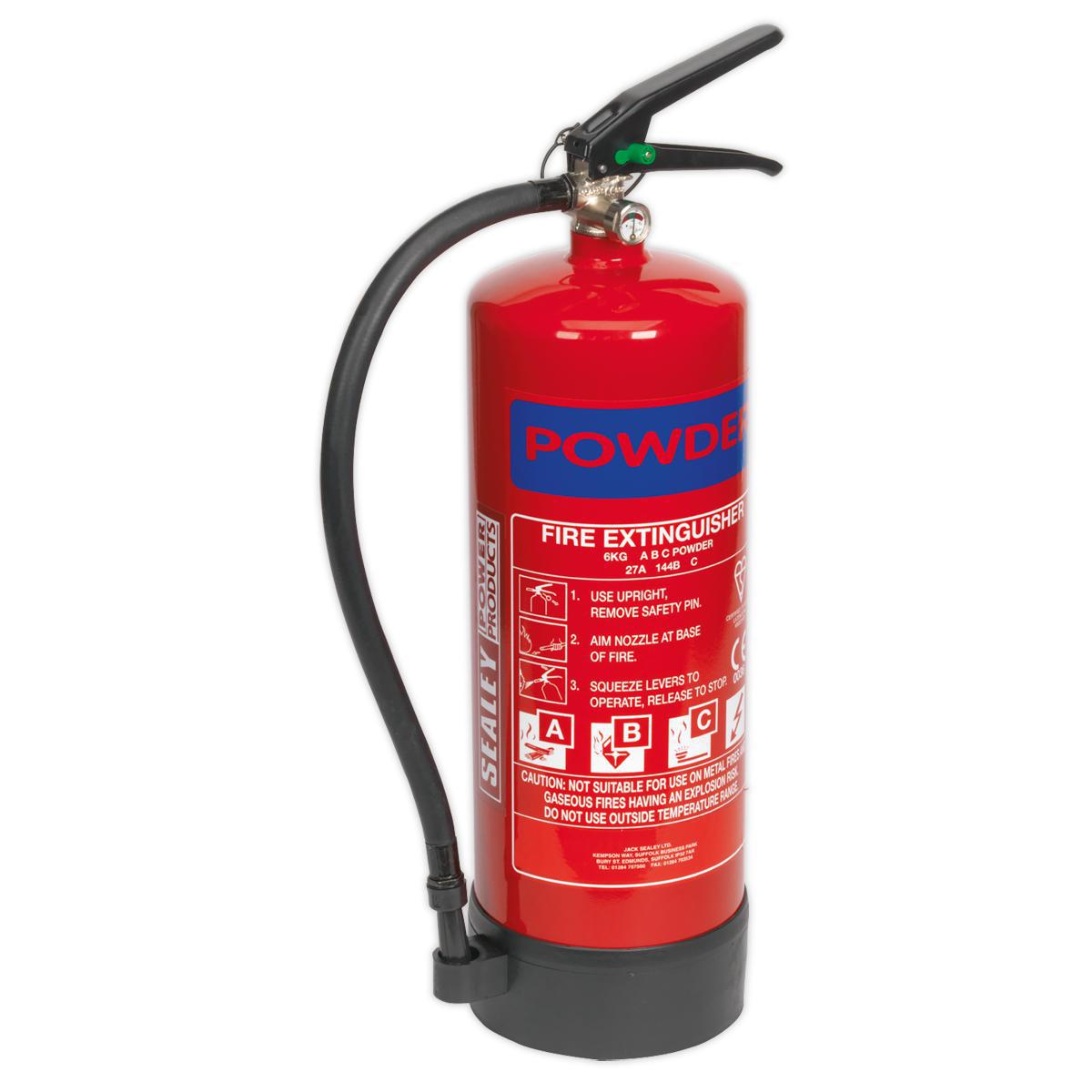 Fire Extinguisher 6kg Dry Powder