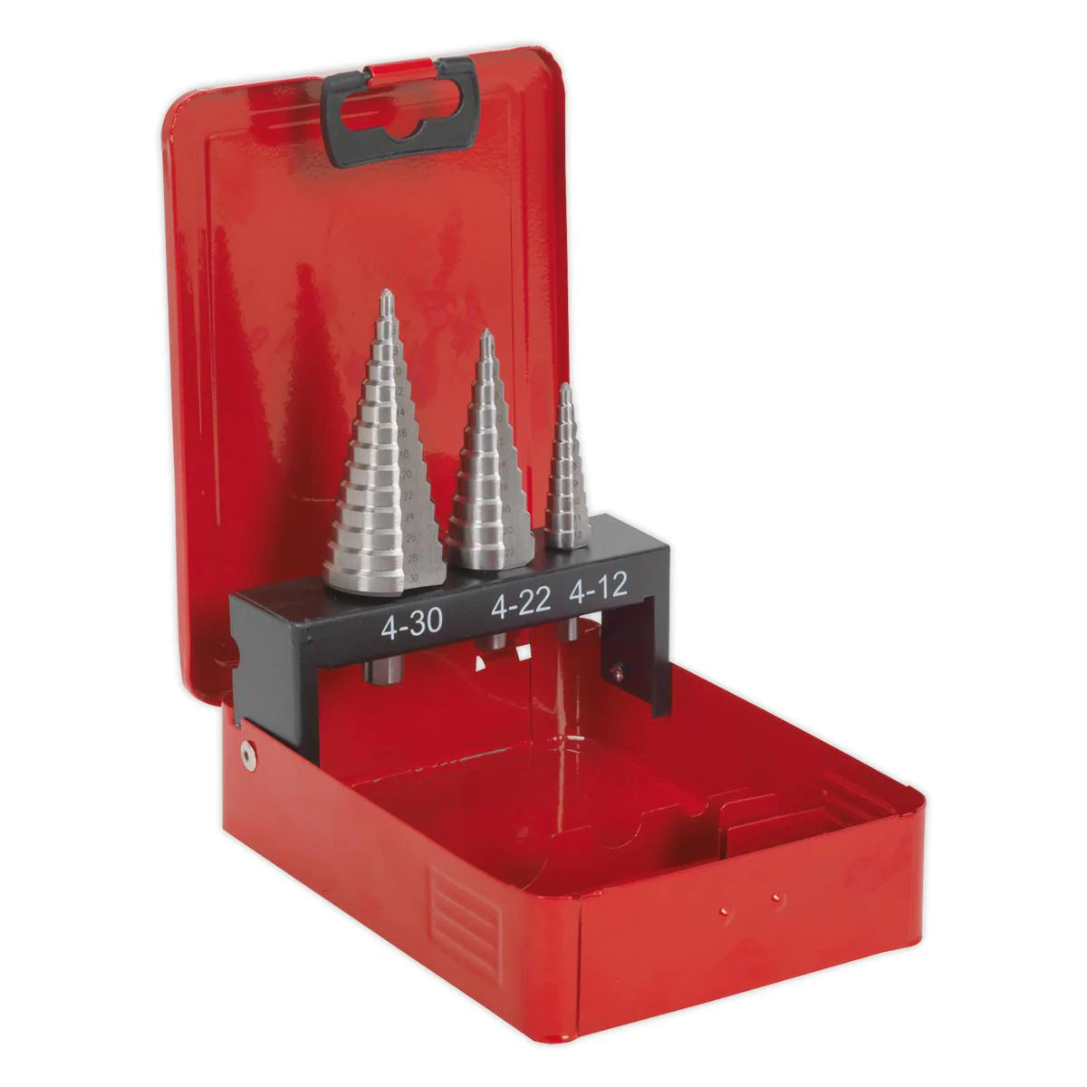 HSS M2 Step Drill Bit Set 3pc Double Flute