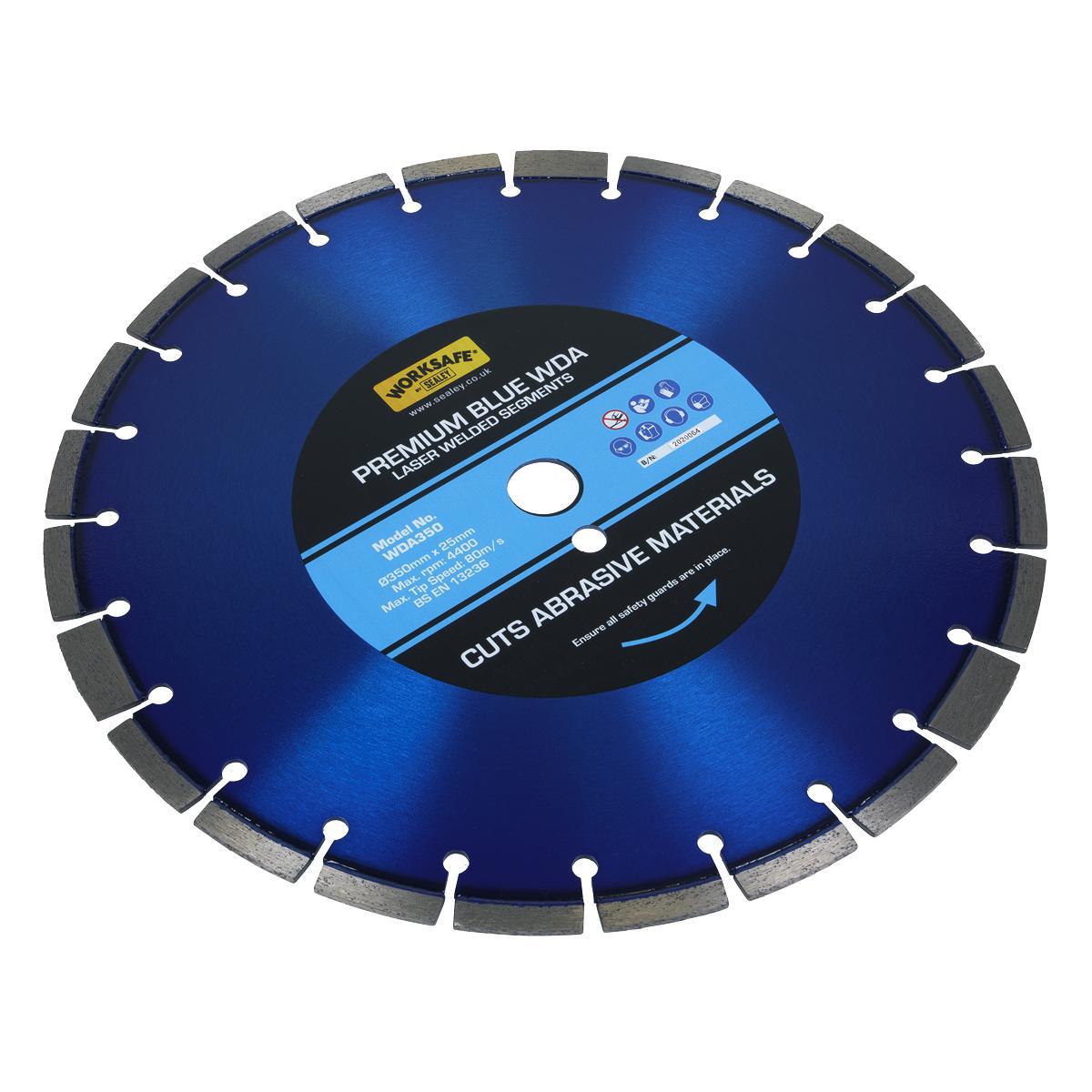 Premium Blue WDA Diamond Blade 350 x 25mm