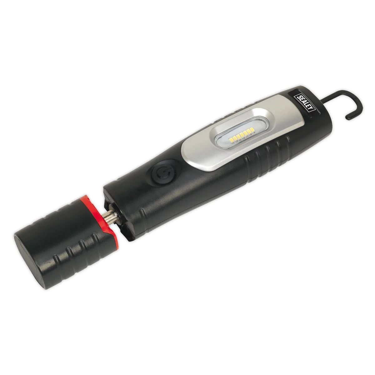 Rechargeable 360 Degree Inspection Light 7 SMD & 3W SMD LED Black Lithium-ion