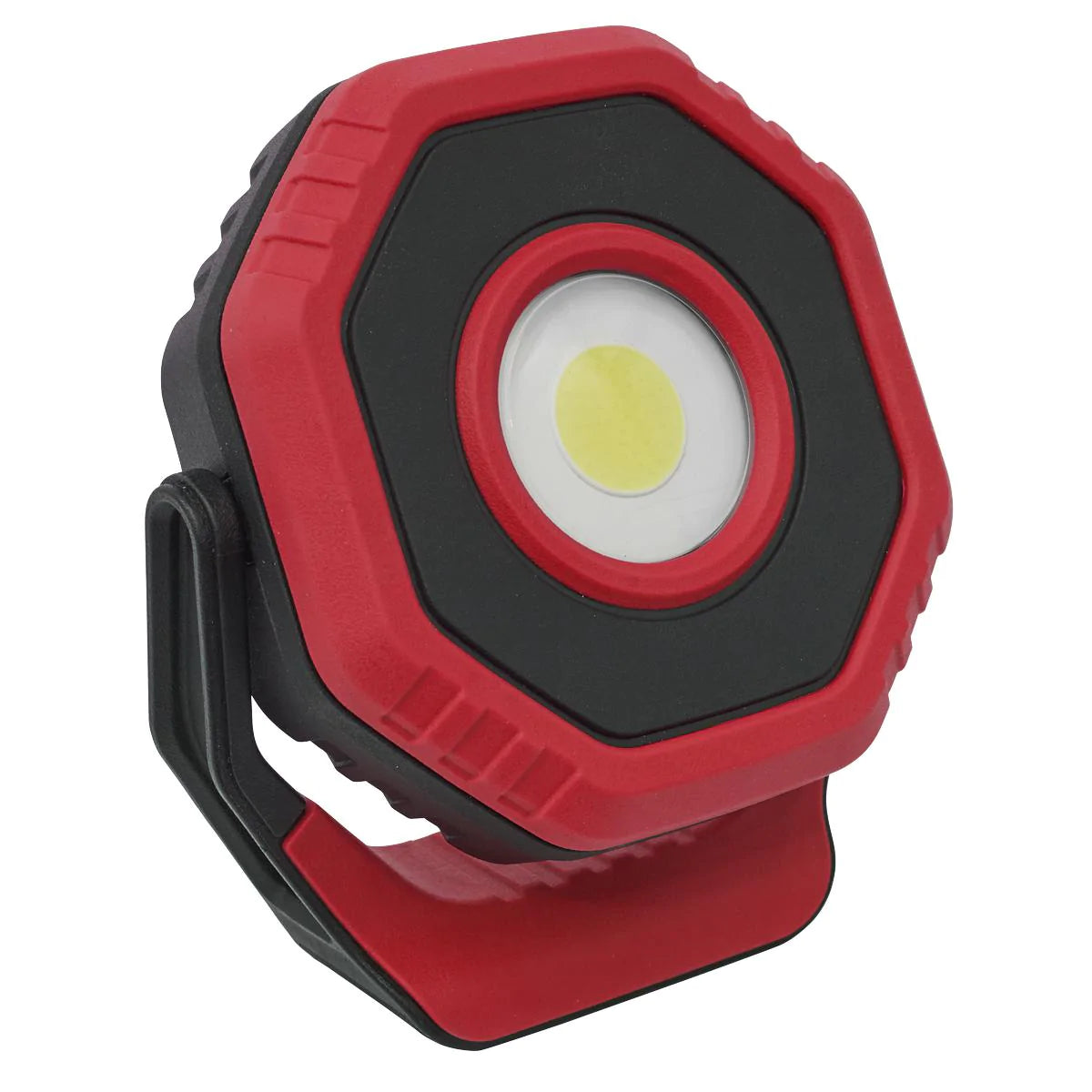 Wiederaufladbares Taschenflutlicht mit Magnet, 360-Grad-7-W-COB-LED – Rot