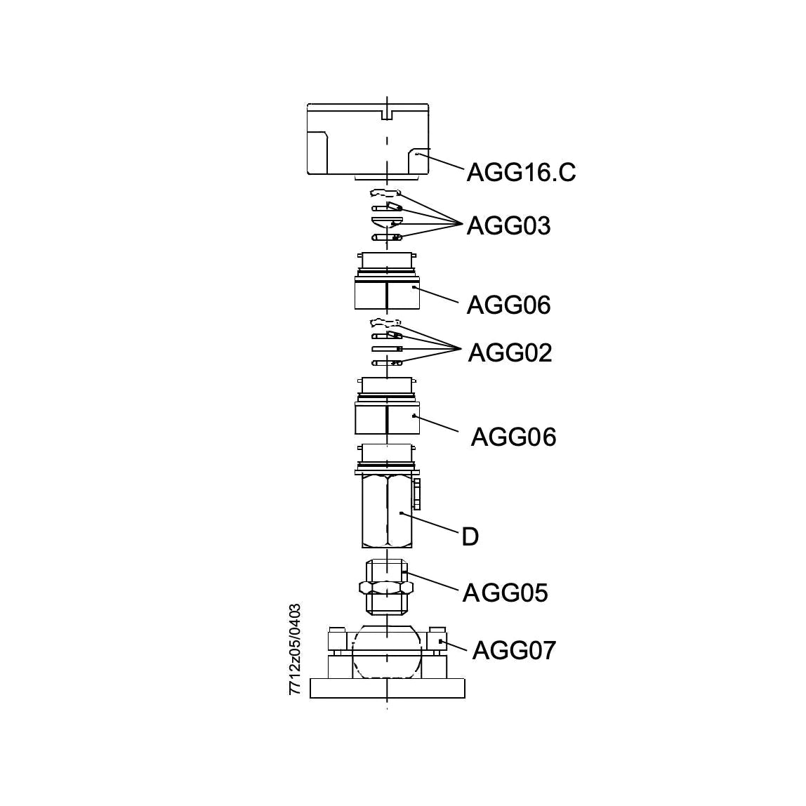 Siemens AGG16.C Adapter zur Montage von QRA53