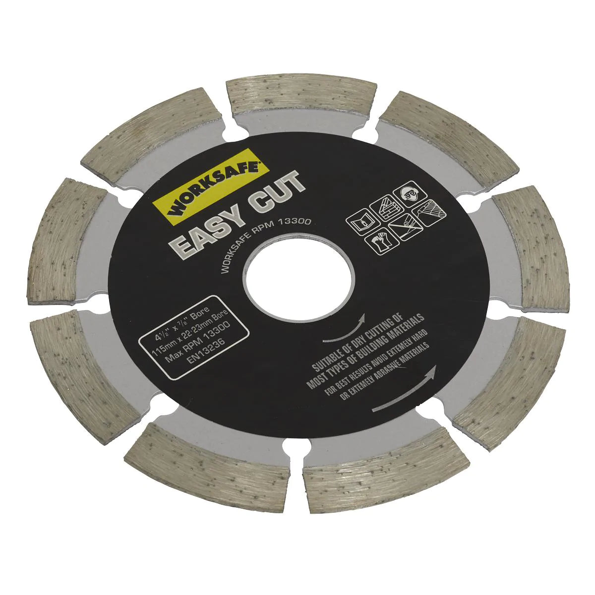 Silver Easy Cut Diamond Blade 115 x 22mm