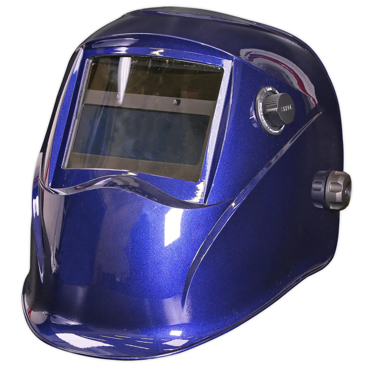 Schweißhelm mit automatischer Verdunkelung – Farbton 9–13 – Blau